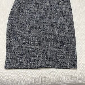 J Crew navy lined tweed skirt size 0